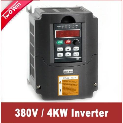 4KW AC 380V 3HP VFD Variable Frequency Drive VFD Inverter 3 Phase Input 3 Phase Output Frequency Inverter for Spindle Motor
