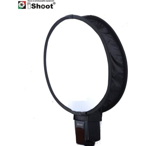 IShoot Easy-fold Round Mini Flash Softbox Diffuser Reflector for Nikon SB910 SB900 SB800SB700 SB600 SB80DX SB28 SB26 SB24 Speedl