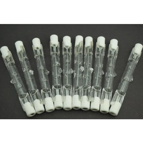 10Pcs/Lot HALOGEN LIGHT BULB 120V 100W 150 WATT J TYPE T3 78mm (R7s) Halogen Bulbs