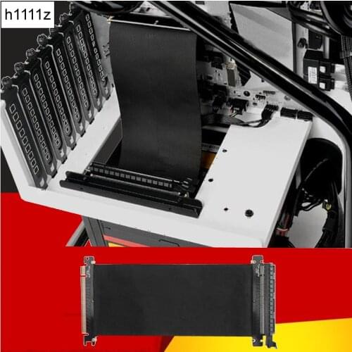 H1111Z 24cm High Speed PC Graphics Cards PCI Express Connector Cable Riser Card PCI-E 16X Flexible Cable Extension Port Adapter