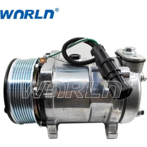 24Voltage UB Vehicle A/C COMPRESSOR For Truck 5H14 8PK Howo T7 / Auman Jiangling Back Cover Model