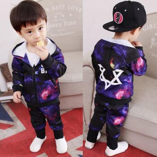 Baby boy spring and autumn outfit suits spring autumn spring children two-piece set