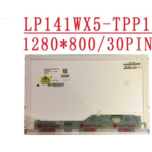 LP141WX5 TPP1 fit B141EW05 V.5 LTN141AT16 N141I6-D11 NEW 14.1"1280*800 EDP 30pin LCD LED screen for DELL E6410 notbook