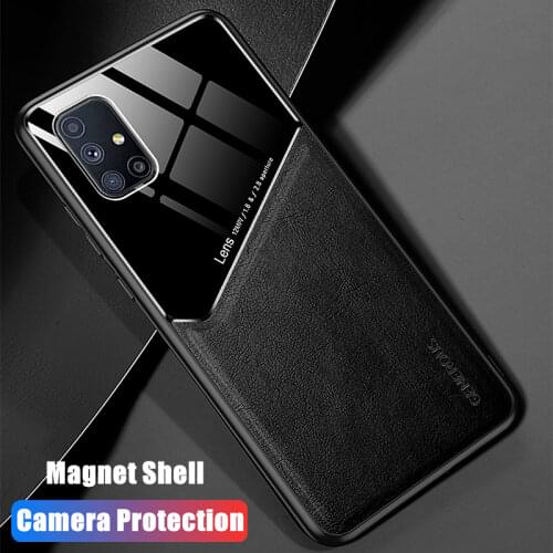 Leather Case For Samsung Galaxy M31S M31 M21 M51 M21S M12 Silicone Cover Magnet Case For Galaxi A12 A42 A52 A72 Shockproof Coque