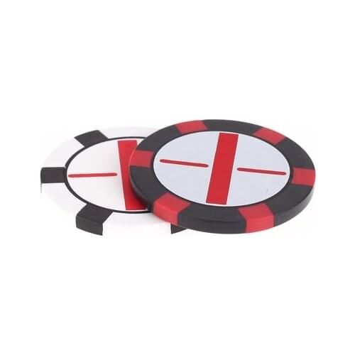 Golf Ball Marker Poker Chip Collectable Accessories Gift Dia. 1.5inch, ABS