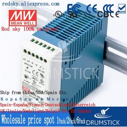 Ankang MEAN WELL MDR-60-24 24V 2.5A meanwell MDR-60 60W Single Output Industrial DIN Rail Power Supply