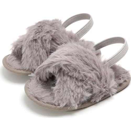 Fashion Faux Fur Baby Shoes Autumn Winter Cute Infant Baby boys girls shoes soft sole indoor shoes Infant Crib Shoes 0-18M