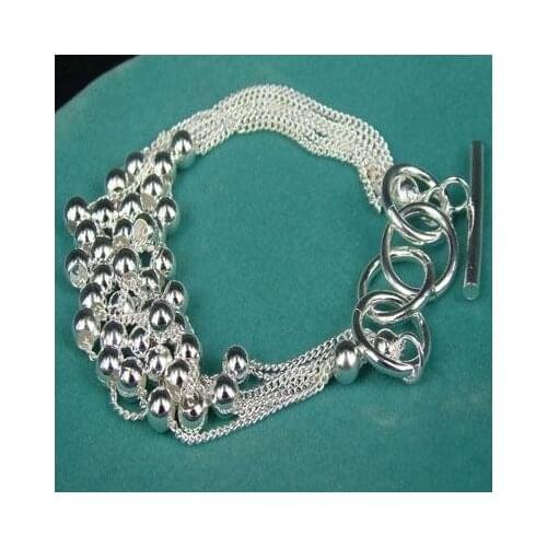 Fashion jewelry, S925 Sterling Silver color Jewelry Bracelets,Brand New B120