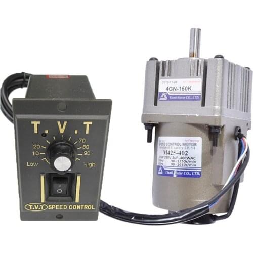 New Arrival 220V 25W 80kg.cm 0.3A AC Gear Motor 9 Revolutions Per Minute Low RPM Gear Reducer Motor +AC Motor Governor Hot Sale