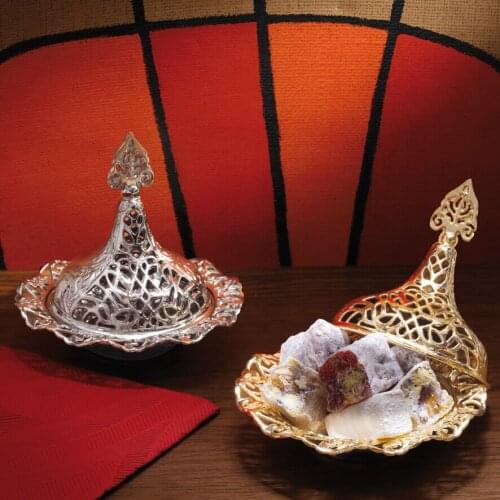 Small Lace Turkish Delight Holder Gold and Silver Plating Option Suitable For Turkish Delight Presentation 252