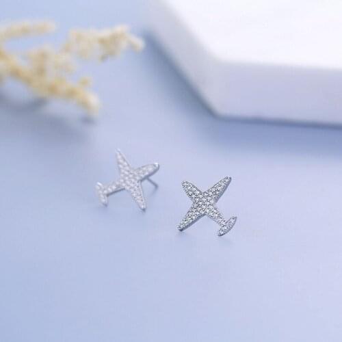 Nail Female M2018y Korean Fashion Gem-set Plane Detonation Of Joker Earrings New Products Wholesale Jewelry Ear Line