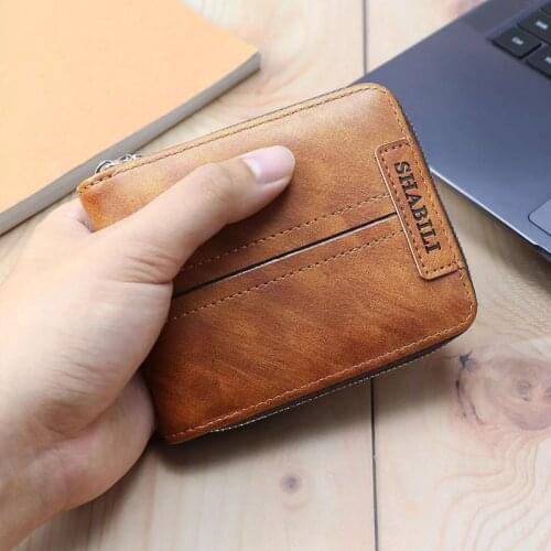 2020 New Wallet Men Casual Short Male Clutch Leather Wallet Small Wallet fashion Card Holder Men Coin Purse billetera hombre