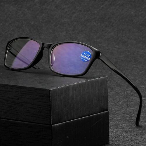 Classic Anti-Blue Light Tr90 Square Women Reading Glasses Fashion Reads Glasses Computer Eyeglasses+1.0.+1.5.+2.0.+2.5.+3.0.+4.0