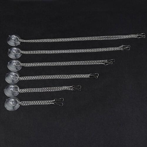 CKysee 30/40/50/60cm Ferroalloy Jewelry Suction Cup Ceiling Advertising Hanging Chain Listing Hanging Chain Poster Hanging Chain