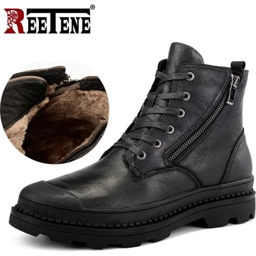 REETENE Mens Winter Boots