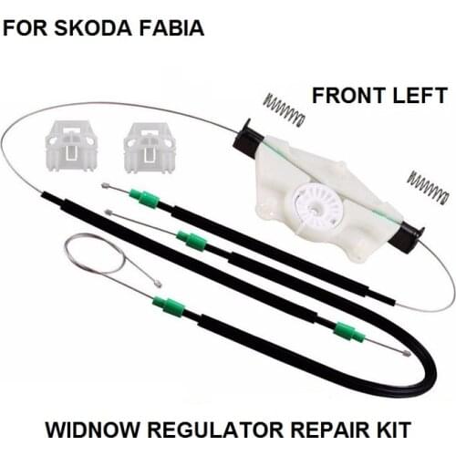 WIDNOW REGULATOR FOR SKODA FABIA 6Y2 6Y3 6Y5 WINDOW REGULATOR REPAIR KIT FRONT LEFT SIDE 1999-2007