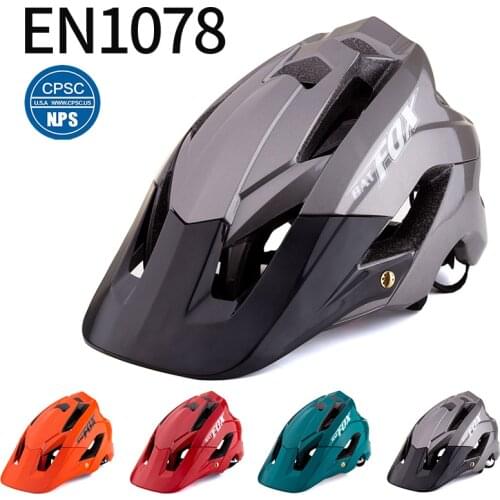 BATFOX Bicycle Helmet All-terrai MTB Cycling Bike Sports Safety Helmet In-mold OFF-ROAD Super Mountain Road Bike Cycling Helmet