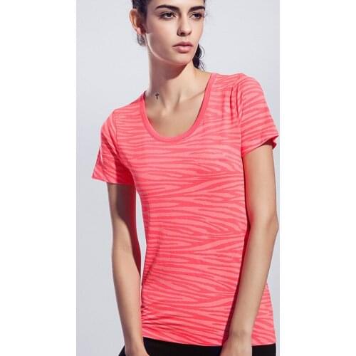 Top quality women shirts fitness short-sleeve T-shirt women summer quick-drying fitness t shirts Women clothing
