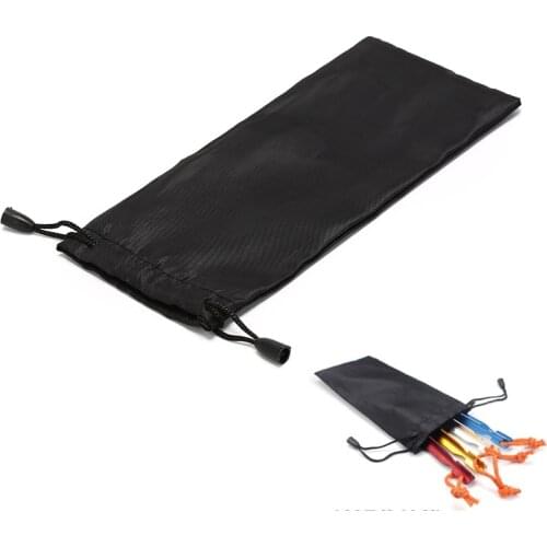 1pcs 21cm Tent Peg Nails Stake Storage Bag Outdoor Camping Tent Peg Nail Organizer