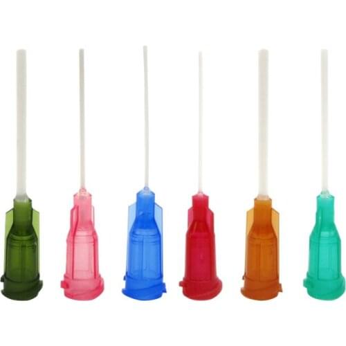 10pcs 1.5 Inch Industrial Dispensing Needle All Plastic Needles PP screw Scratch Proof Flexible Needle Flat Tip