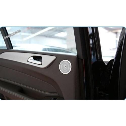For Mercedes Benz GLE GLS ML GL 2015 2016 2017 Rear Door Speaker Audio Loudspeaker Sound Cover Trim 2 Pcs
