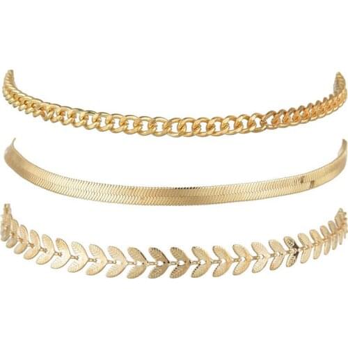 3Pcs/Set Fashion Women Ladies Girls Anklet Bohemian Style Charm Bracelet Beach Anklet For Travel Jewelry Accessories