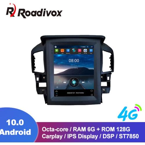 10.4" Car Radio Android 10.0 Vertical Screen Tesla Style Auto DVD Player For Lexus RX300 Toyota Harrier Navigation GPS Head Unit