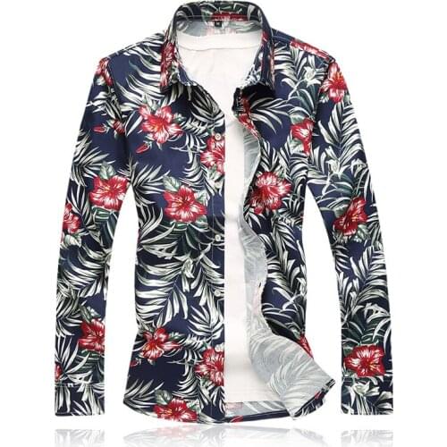 Plus size m-7xl(bust136cm)Spring males cotton stretch long sleeve shirt big yards fashion mens square-cut collar blouse