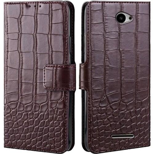 Wallet Case for Sony Xperia E4 Dual E2114 E2115 E2124 Flip Leather Back Protector Cover Phone Bag Soft Shell