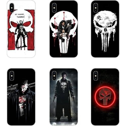 The Punisher Frank Castle Bling Popular Design Case For Xiaomi Mi4 Mi5 Mi5S Mi6 Mi A1 A2 5X 6X 8 9 Lite SE Pro Mi Max Mix 2 3 2S