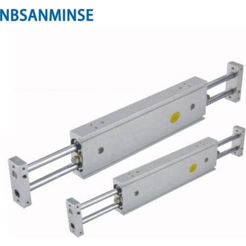 CXSW 32mm Dual Rod Cylinder Double Rod Pneumatic Compressed Air Parts SMC Type Pneumatic Compressed Air Cylinder NBSANMINSE