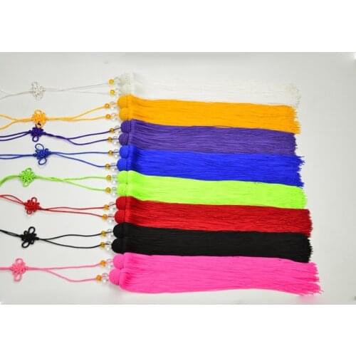 Long spike 0.9 meters 1 meter ultra long sword tassels red yellow brown long sword tai chi sword polyester tassels turquoise