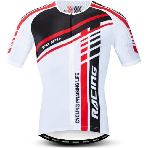 JPOJPO Team Sport Cycling Jersey Men Summer Short Sleeve Racing Cycling Shirt Breathable Mountain Bike Jersey Bicycle Clothes