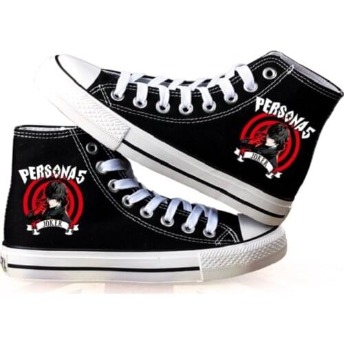 Unisex Anime Persona 5 P5 Casual Ankle Canvas Shoes plimsolls duck shoes Sneakers