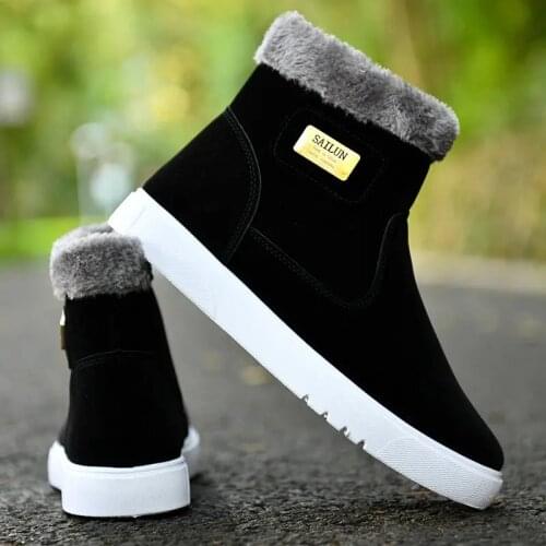 HULINGMEI Mens Winter Boots