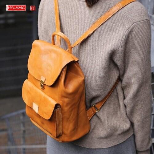 Женские коричневые рюкзаки HYLHMC China At AliExpress