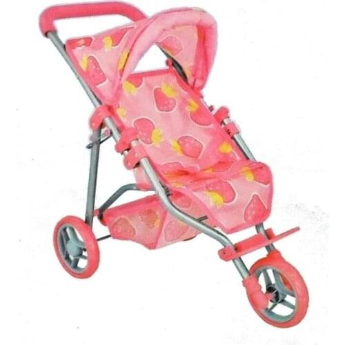 Toy baby car Tilt 3 Wheel Metal Stroller