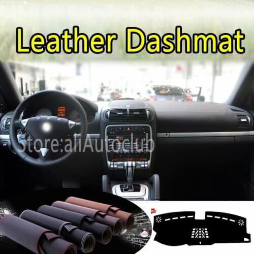 For Porsche Cayenne 2003-2010 2009 2008 Leather Dashmat Dashboard Cover Pad Dash Mat SunShade Carpet Custom Car Styling LHD+RHD