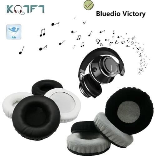 KQTFT flannel 1 Pair of Replacement Ear Pads for Bluedio Victory Headset EarPads Earmuff Cover Cushion Cups