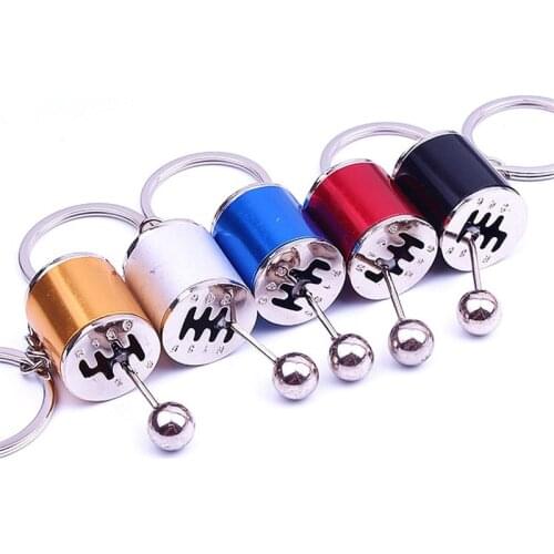 Metal AntiStress Toy Creative Car 6 Speed Gearbox Gear Fidget Toy Novelty Car Toy Fob Keyring Shift Racing Tuning Model Keychain