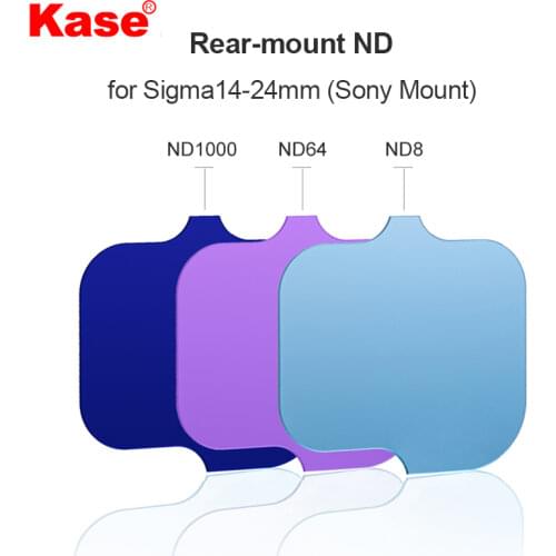 Kase Rear-mount Lens Neutral Density ND Filter Kit ND8 ND16 ND32 ND64 ND1000 for Sigma 14-24mm F2.8 (Sony E/Canon/Nikon Mount)