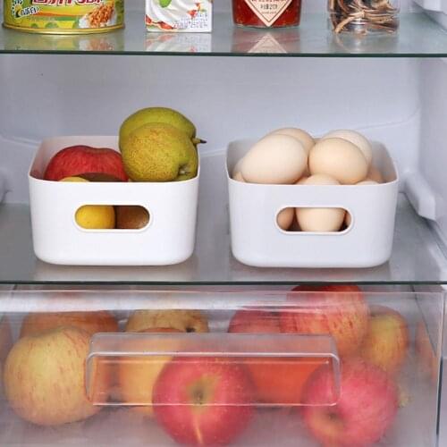 Desktop Storage Box Household Bathroom Sundries Snack Rack Plastic Storage Kitchen Box Cosmetic Small Basket D6S7