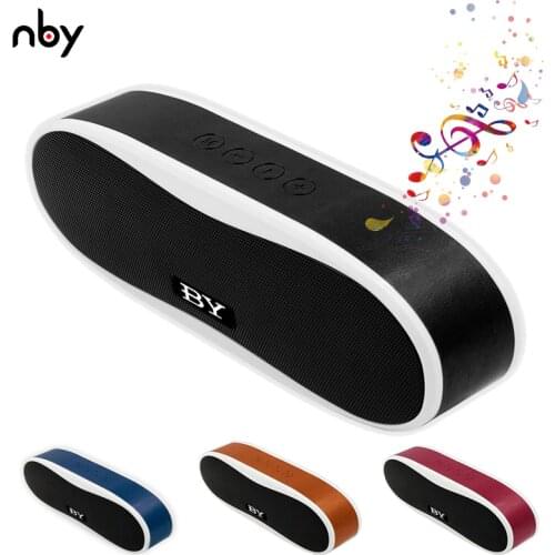 NBY 6640 Mini Portable Bluetooth Speaker Wireless Computer Bass Speakers Sound System 3D Stereo FM Radio Support TF Card AUX TWS