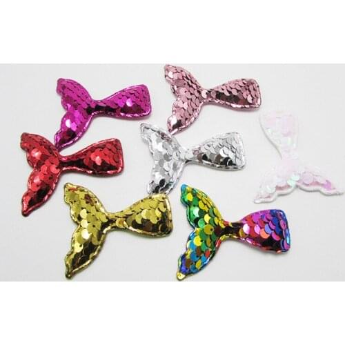 New 120PC Beatifully Scales Sequins Mermaid Design for hair clip and cake cards Kids Headwear Accessories garment accessories