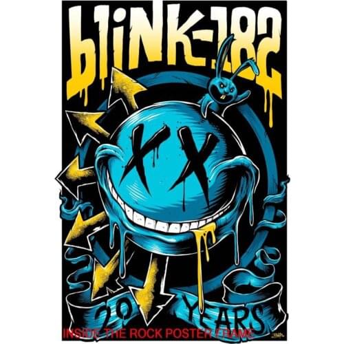 2017 New arrival blink 182 Canvas Fabric Cloth Poster Custom Print Silk Fabric Home Decor Poster For Your Living Room