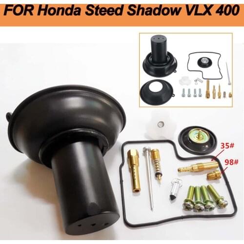 New Vacuum Diaphragm Piston Kit Carburetor Diaphragm Piston with Needle Repair Kit for Honda Steed Shadow VLX 400