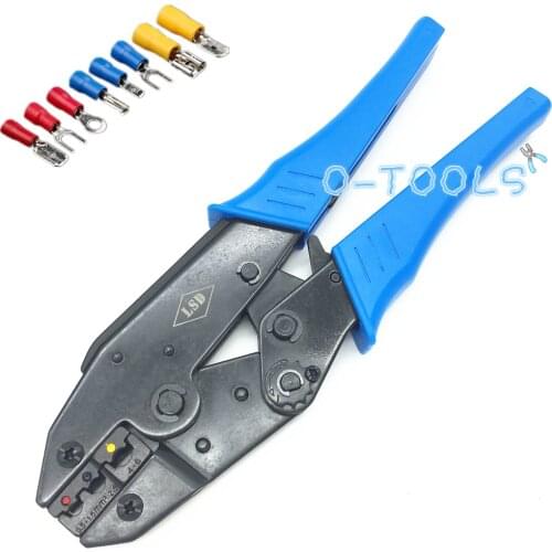 Crimping tool plier for insulated terminals 0.5-6mm2, AWG20-10 ratchet crimping plier for terminal LS-30J