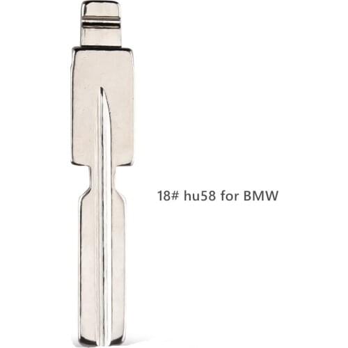 Flip Uncut flip KD Key Blade #18 HU58 For BMW E81 E46 E39 E63 E38 E83 E36 Replacement Key Blank