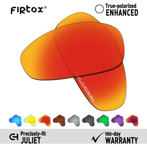 Firtox Anti-Seawater Polarized Lenses Replacement for-Oakley Juliet Sunglasses (Lens Only) - Multiple Colors