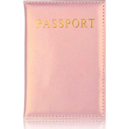 Casual PU Leather Passport Covers Travel Accessories ID Bank Credit Card Bag Men Women Passport Business Holder wallet Case